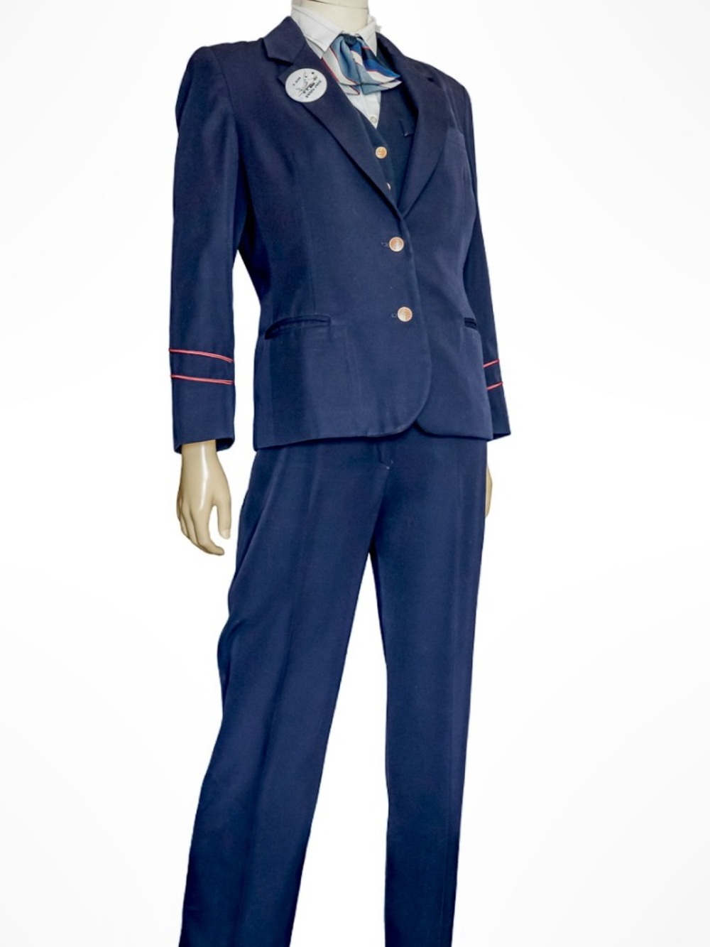 Pan Am Stewardess Purser Uniform Adolfo Stonington 8 Piece PAA Flight Attendant